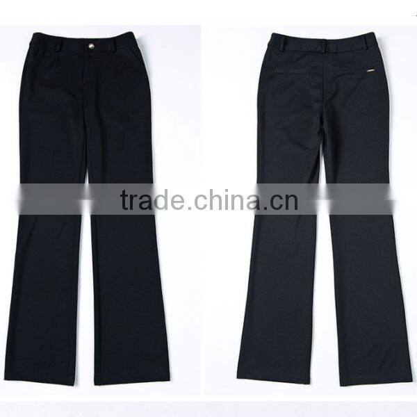 Custom made OL new fashion bellbottoms dress pant with high quality for lady