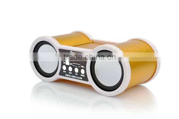 Robot-158uTelescope Card Speaker,USB Music Speaker, Hi-Fi Stereo Portable Fm Radio