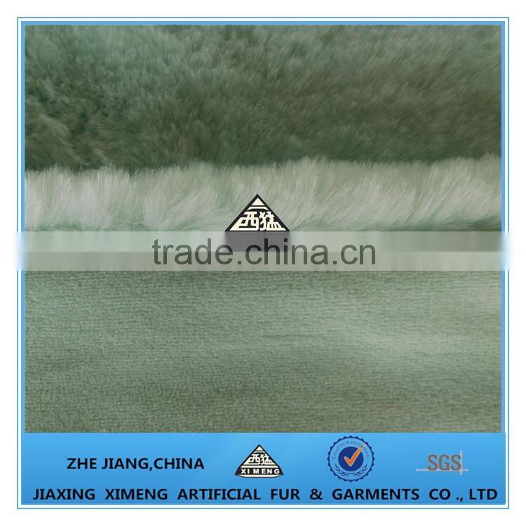 pink polyester faux rabbit fur moving blanket for sofa