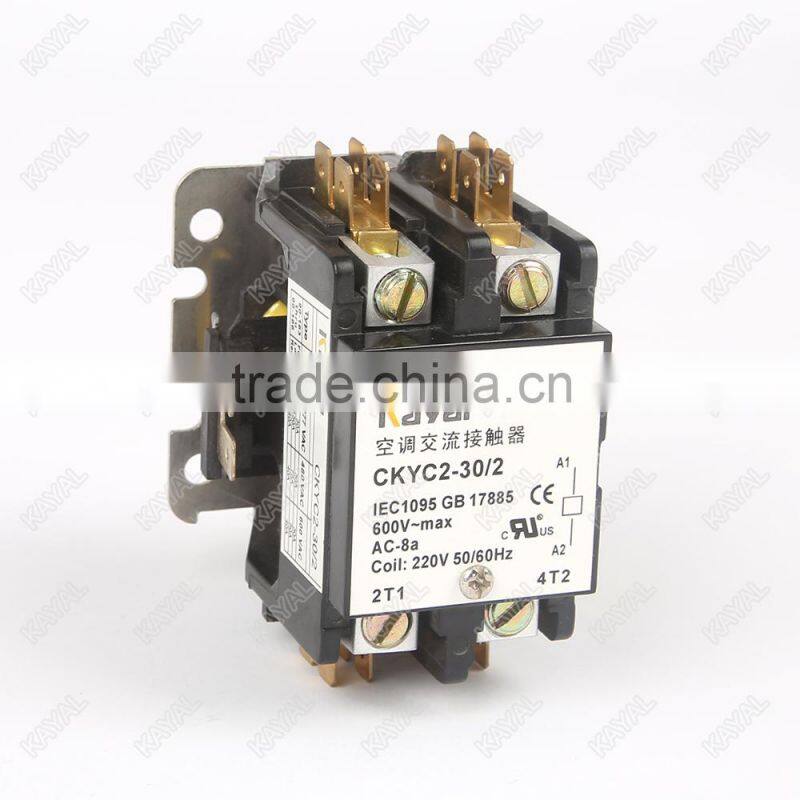 24v air compressor contactors,2P (20A-40A)definite purpose contactor