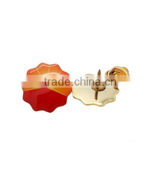 Flower shape butterfly shape badge company logo badge souvenir badge