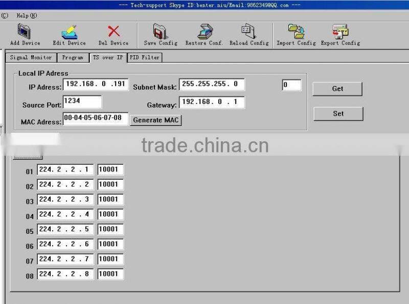 4in1 QAM CI IP SPTS Multicast IRD (4 DVB-C RF in,4 CI,4 ASI+IP 32 SPTS Multicast UDP out)