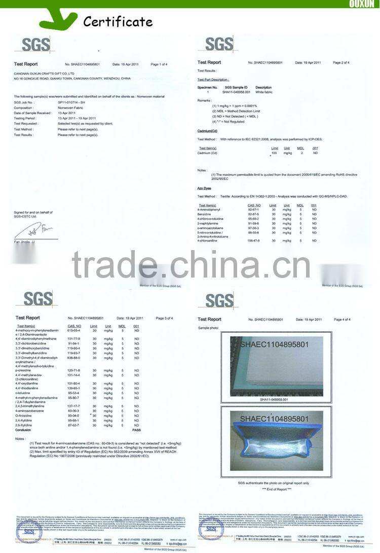 High quality non-woven pp garment bag