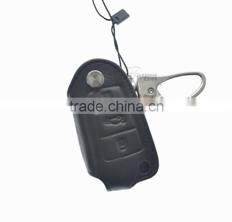 Car Genuine Leather Remote Key Cover Case For Audi A3 A4 A6 A8 TT Q7 S6 Fold Accessories