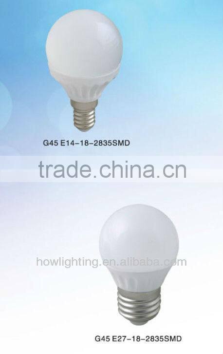 2013 ningbo 2835 SMD 3W E27 LED Lamp with 140 Beam Angle