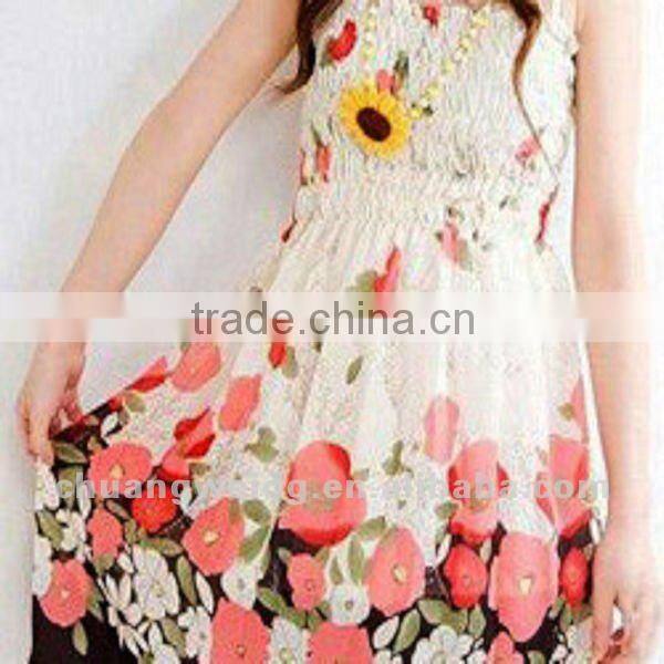 beautiful 100% polyester frivolous chiffon dress fabric