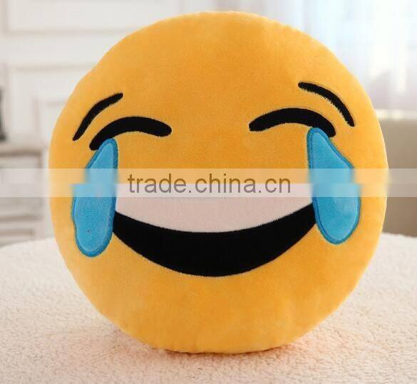 Free Sample -Wholesale CE EN71 top quality stuffed emoji pillows