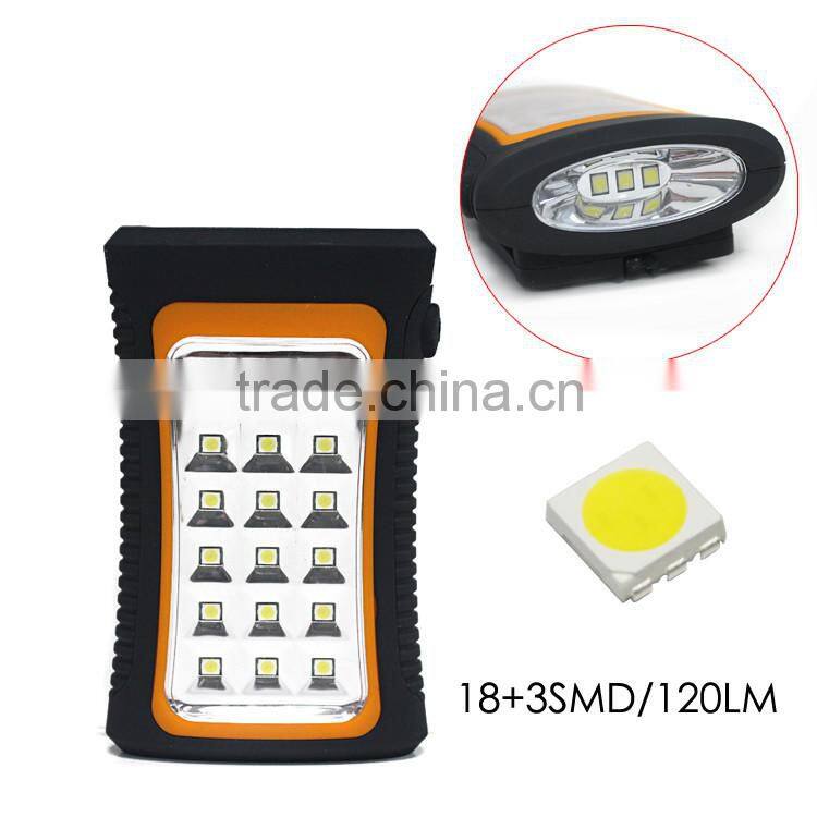 Asia Leader Products LED Magnetic Work Light COB Stand Hook Inspection Flashlight Hanging Light