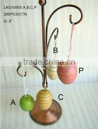 2014 Hot Sale Artificial Polyster 2" Egg Ornament For Christmas And Home Decoration
