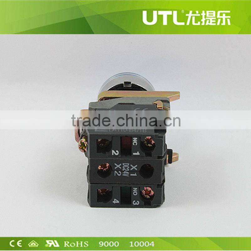 Illuminated LA110-B4-BW33-B5 110V,Screw Terminal,Twist Push Button Switch