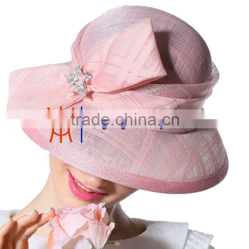 full brim hard hat/philippine sinamay/sinamay base