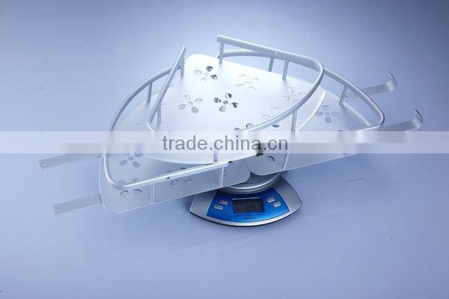 3 tier Triangle Bathroom Basket Bathroom Corner Shelf Hanger aluminum Bath Shelf Bathroom Storage Basket