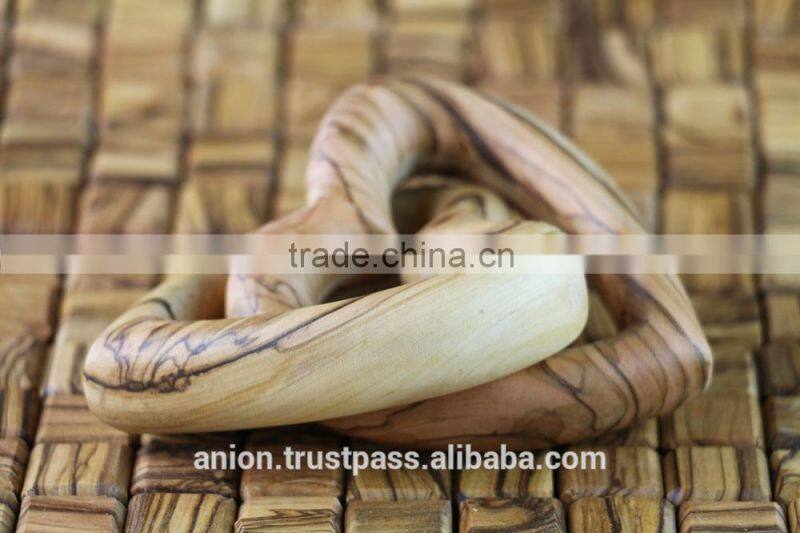 Olive Wood Carved Wedding Hearts