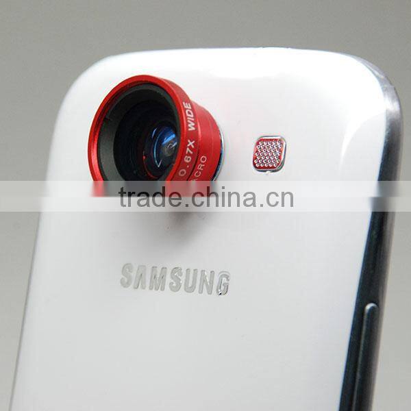 drop shipping 0.67x wide angle lens 10xmacro lens for mobile phone
