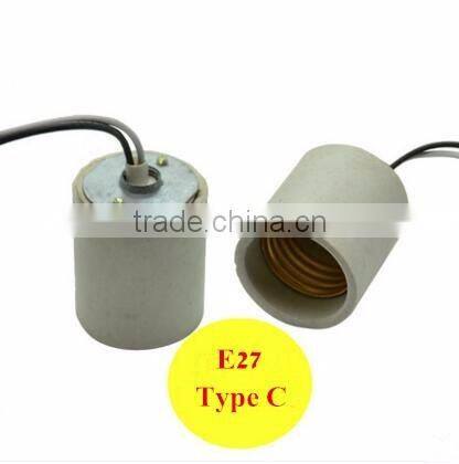 Porcelain Ceramics E27 light bulb lamp socket base holder