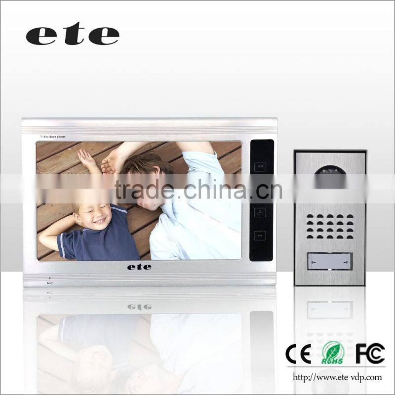 ete intercom system 9 inch tft coms camera wireless cheap sip door phone