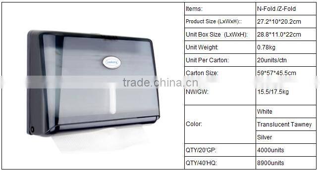 high quality Z-fold Whosales toilet paper distributor