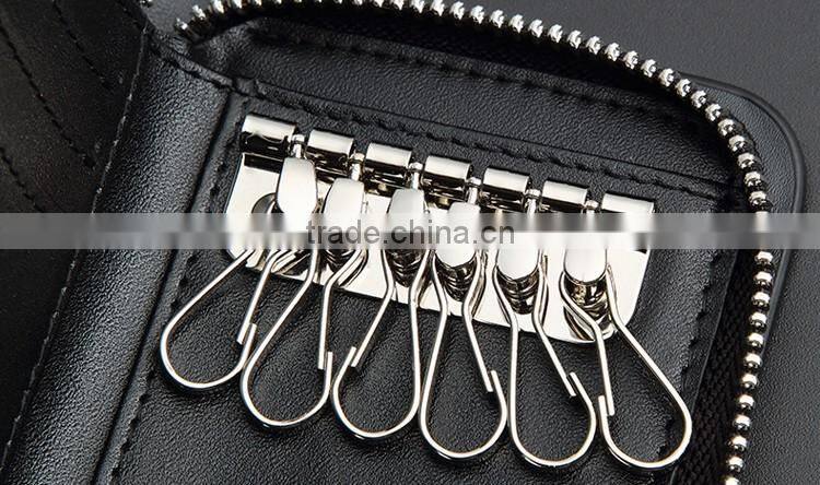 Top selling business genuine leather key holder for mens