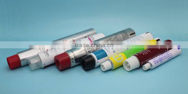 Newest factory sale collapsible cosmetic aluminum tube for packaging