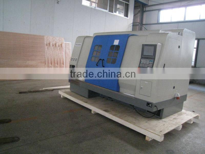 CNC350A twin spindle cnc lathe with live tooling