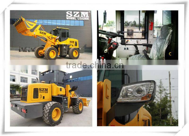 farm machinery 2.5 ton wheel loader NEOL300 bucket for corn/wheat with GOST certificate
