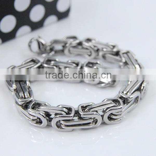 Stainless steel cuban link bracelets bangles gold plated customize bracelets