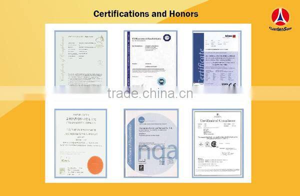 Standing patio heater mixed stainless steel & brown hammered W/table