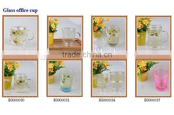 Hot selling recycled product 200ml handmade home drinking use handle glass milk cup