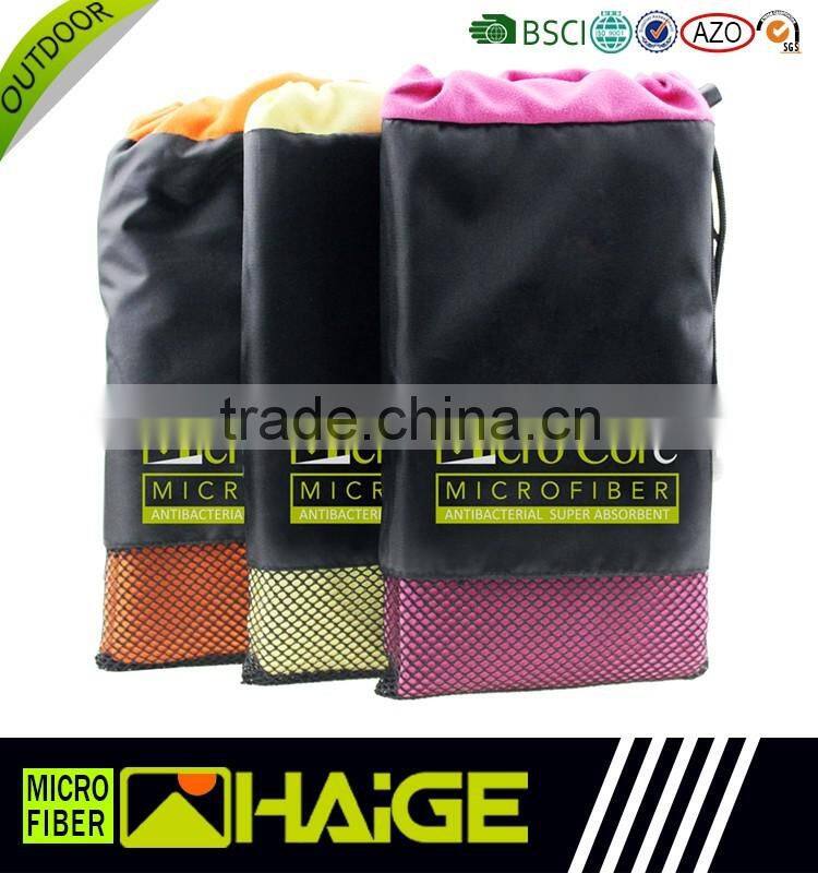 Suede microfiber travel/sports/gym/camping towel