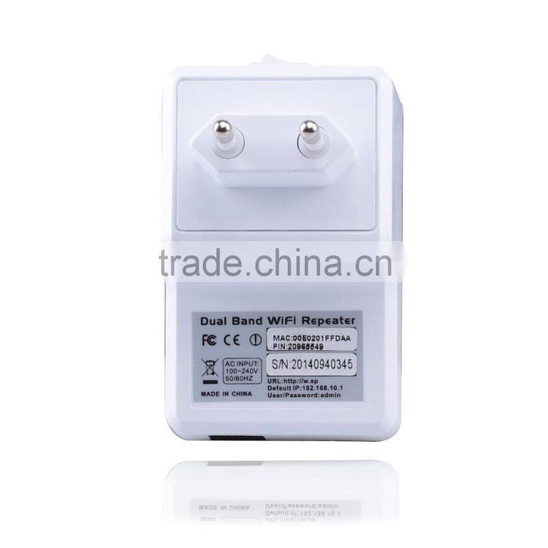 Wholesale Alibaba New Design Wireless 2.4GHz/5GHz Dual Band WIFI Signal Repeater Booster WiFi Router 300Mbps Wi Fi Adapter