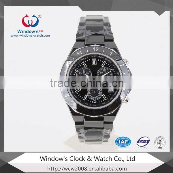 Custom men bracelet IPB plating stainless steel watch water resistant