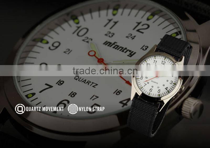 INFANTRY New Army White Dial Analog Quartz Men's Wrist Watch