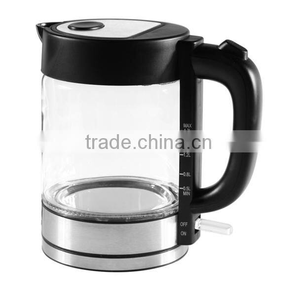 1.7L electric glass water kettle