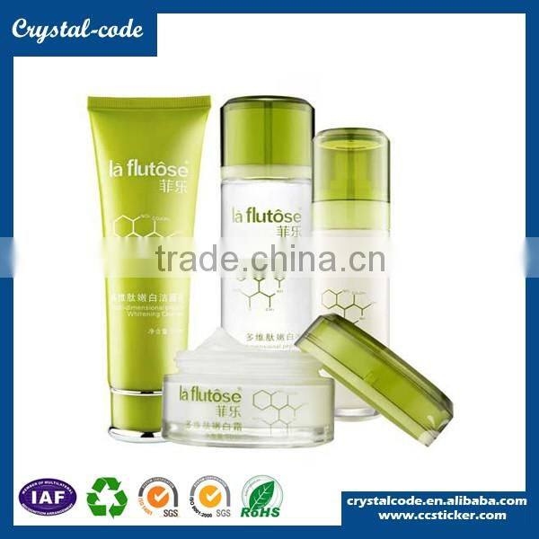 2016 elegant printed permanent adhesive cosmetic label