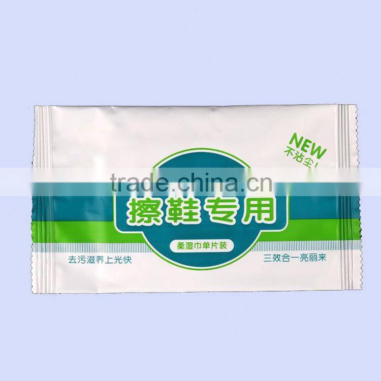 private label Leather shoe wipes polish wet wipes
