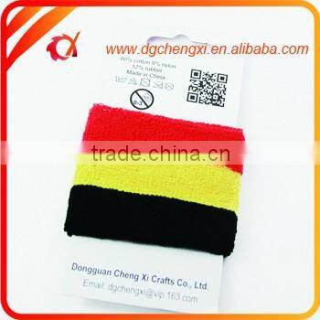 2015 secondary colour Sport Cotton Belgium Wristband