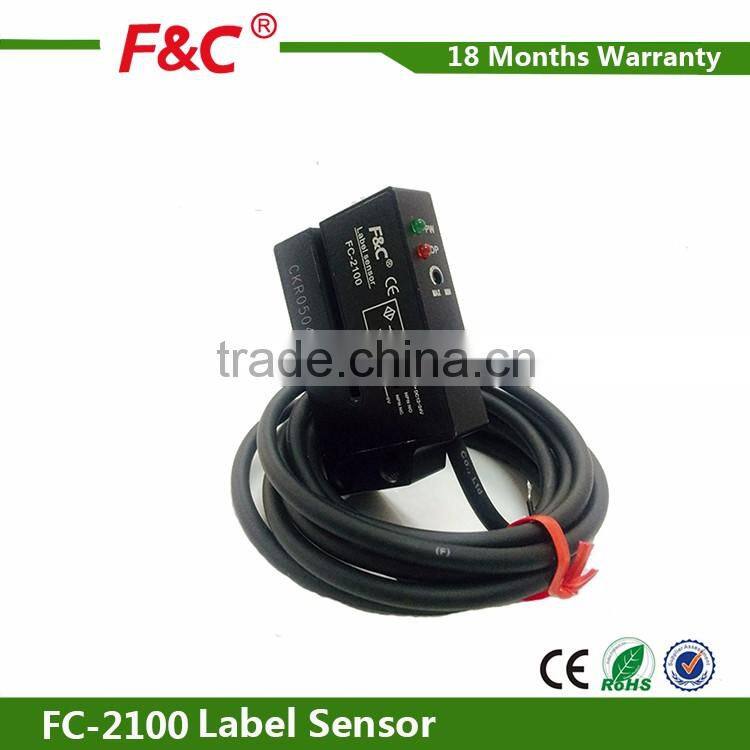 FC-2100 2mm slot label photo sensor, optical sensor for package machine