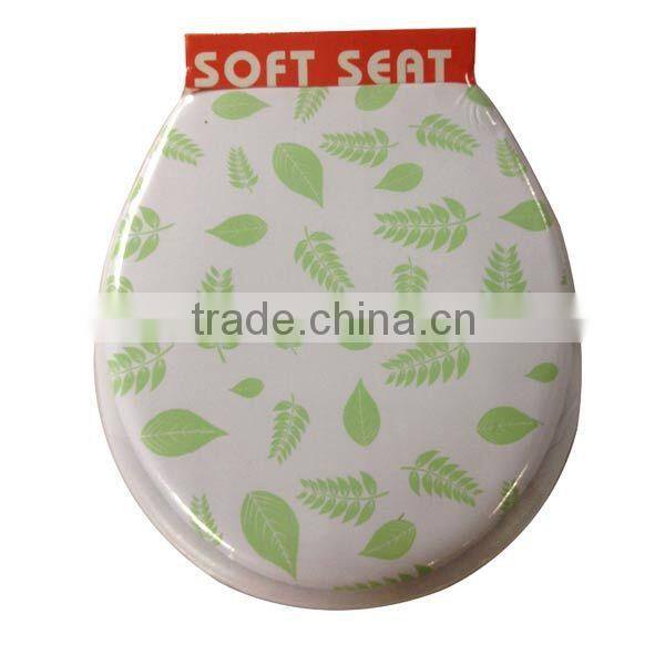 Bathroom round toilet seat cover