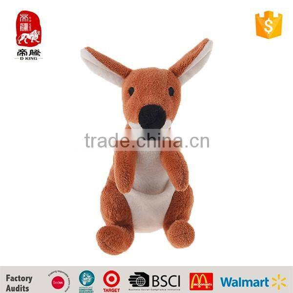 Cute lifelike kangaroo plush stuffed toy