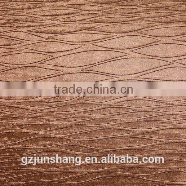 Semi PU embossed upholstery leather for home decoration and furniture usage