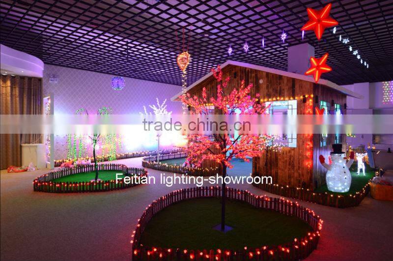 christmas deer santa decoration light with CE ROHS standard PVC led christmas light