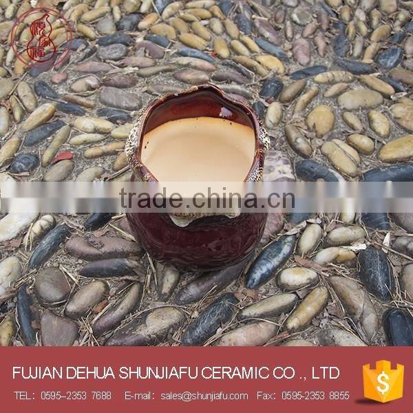 Creative variable flow glazed ceramic flower pot ,Mini flower pot