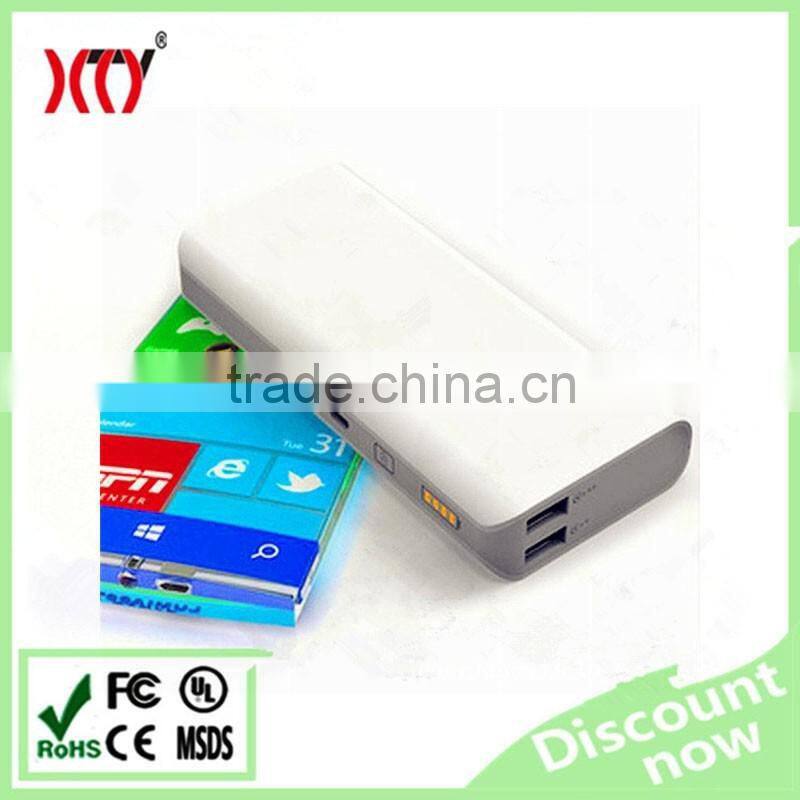 5V2.1A dual USB output 11000mAh power bank good shape design