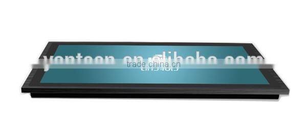 IP65 Front panel 21.5 touch screen android panel pc with True flat seamless