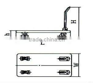 Wholesaling Heavy Duty Supermaket Hand Pull Carts Platform Carts