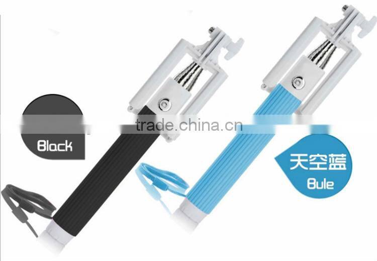2015 Wholesale bluetooth monopod selfie stick wireless selfie stick with mirror