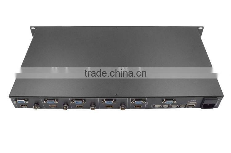 LINK-MI LM-SH41 High Performance 4 Digital/Analog Video HDMI/VGA/CVBS to HDMI VGA 4x1 Video Wall Processor