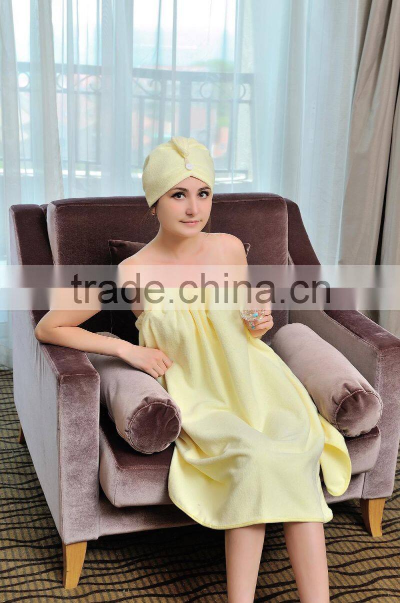Factory price 100% Cotton beautiful Bath towel dress