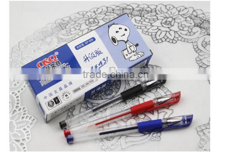 Stationery wholesale plastic water pen 0.5mm gel pen