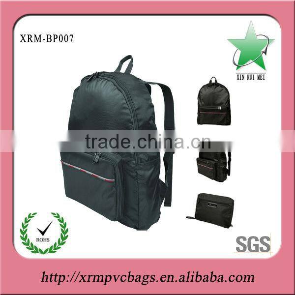 Velvet foldable drawstring backpack